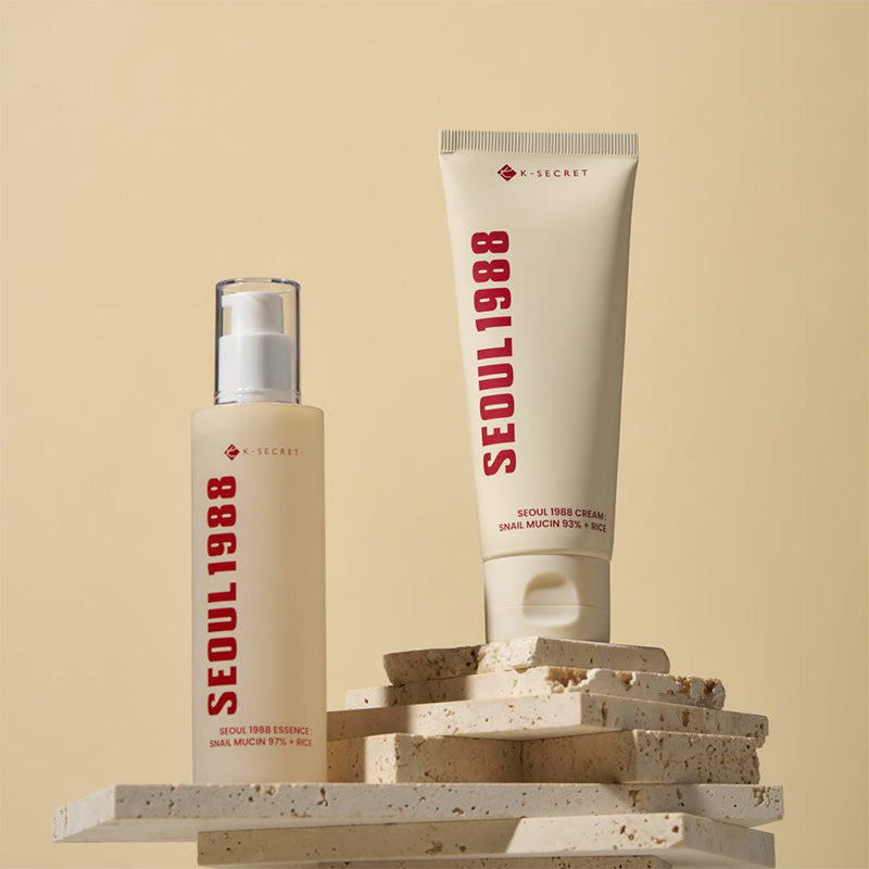 K-SECRET SEOUL 1988 Cream Snail Mucin 93% + Rice Crème Réparatrice 100ml