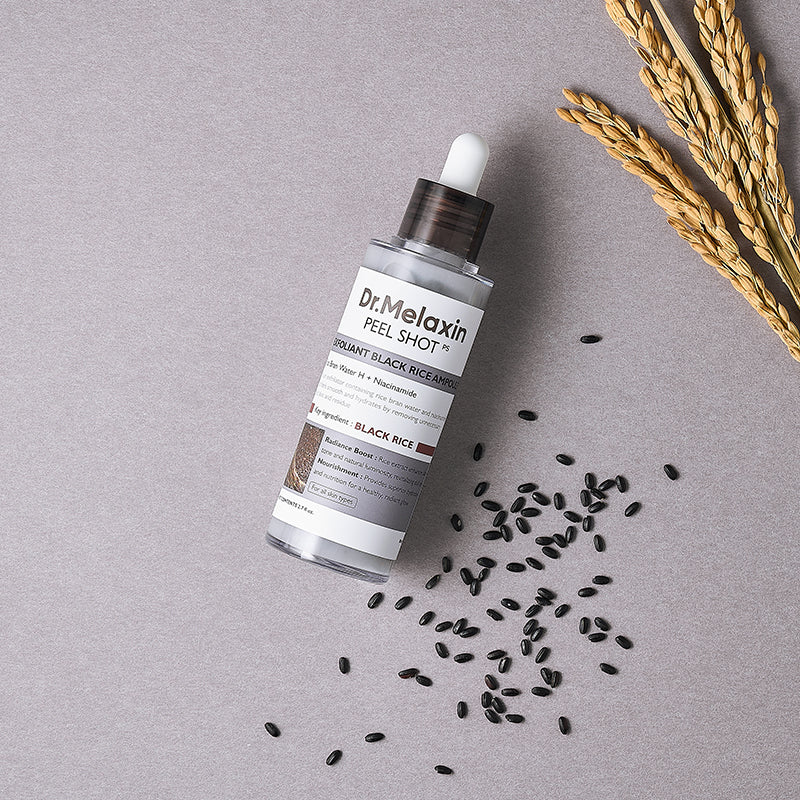 Dr.Melaxin Peel Shot Exfoliant Black Rice Ampoule Sérum Exfoliant 80ml