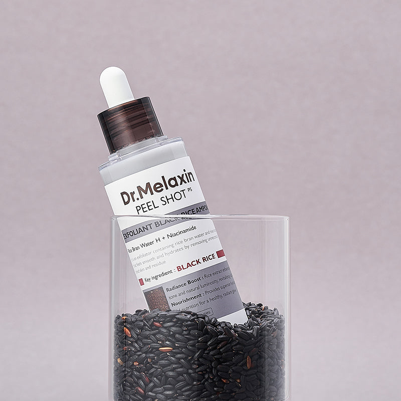 Dr.Melaxin Peel Shot Exfoliant Black Rice Ampoule Sérum Exfoliant 80ml