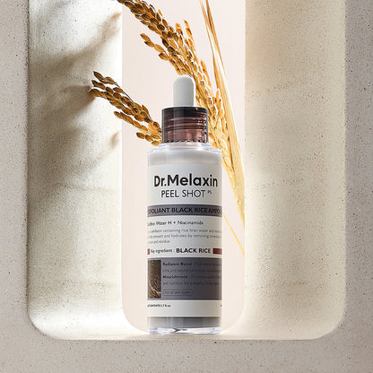 Dr.Melaxin Peel Shot Exfoliant Black Rice Ampoule Sérum Exfoliant 80ml