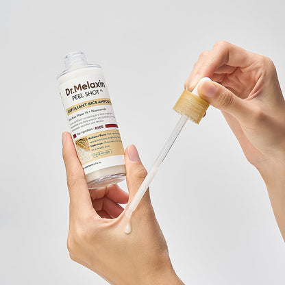 Dr.Melaxin Peel Shot Exfoliant Rice Ampoule Sérum Exfoliant 80ml