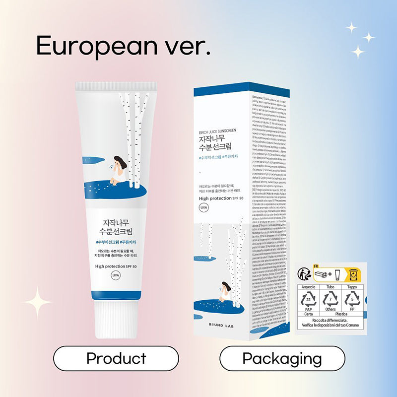 Round Lab Birch Juice Crème Solaire Hydratante SPF50+ PA++++ 50ml