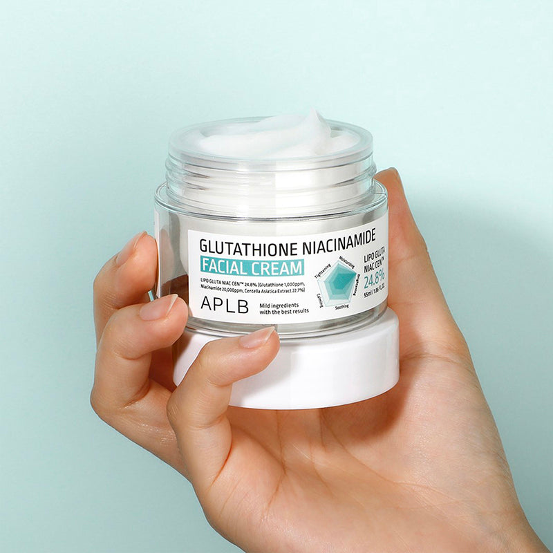APLB Glutathione Niacinamide Facial Cream Crème Visage Éclat 55ml