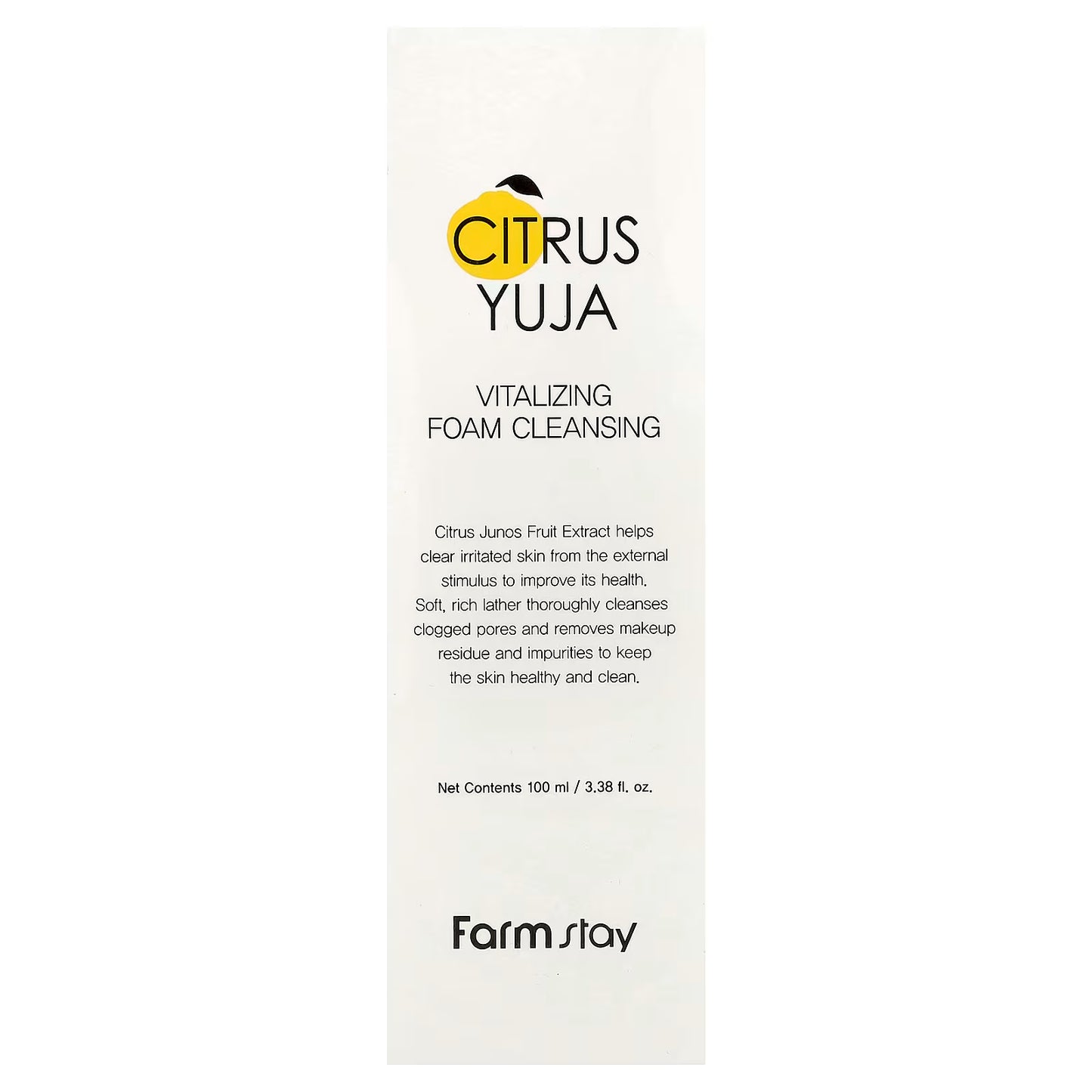 Farmstay Citrus Yuja Vitalizing Foam Cleansing Mousse Nettoyante Éclat 100ml