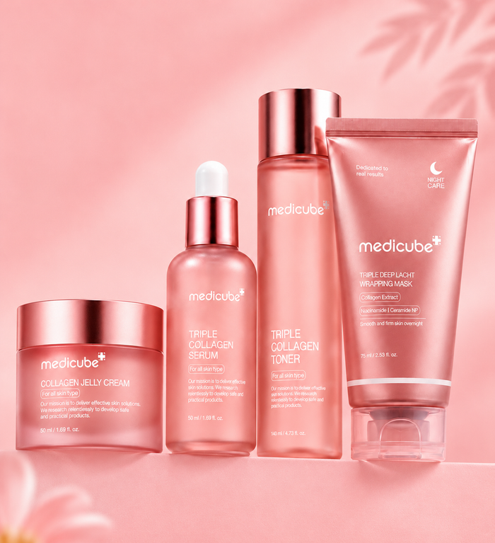 Medicube+Collagen Kit – Routine Soin Visage Coréen Raffermissante 4 Étapes