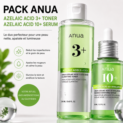 Pack Anua - Toner Azelaic Acid 3+ & Sérum Azelaic Acid 10+