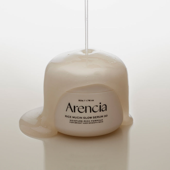 ARENCIA Rice Mucin Glow Serum Sérum Éclat Visage 50g