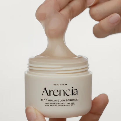 ARENCIA Rice Mucin Glow Serum Sérum Éclat Visage 50g
