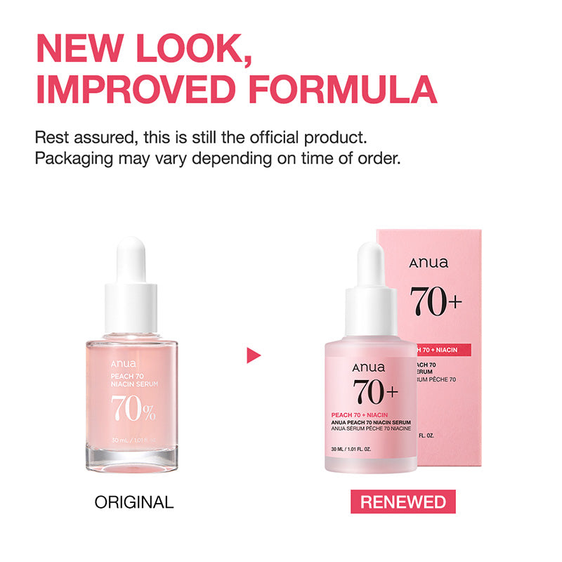 Anua Peach 70% Niacin Serum Éclat et Hydratation 30ml