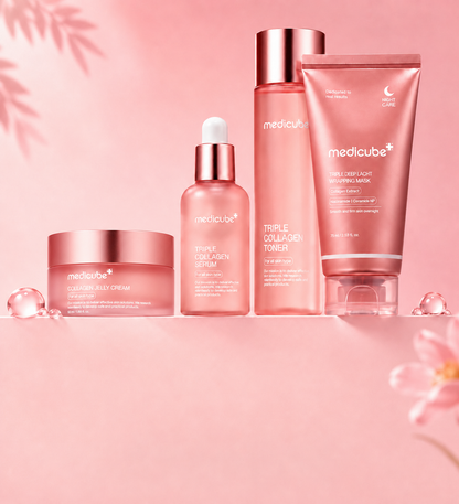 Medicube+Collagen Kit – Routine Soin Visage Coréen Raffermissante 4 Étapes