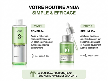 Pack Anua - Toner Azelaic Acid 3+ & Sérum Azelaic Acid 10+