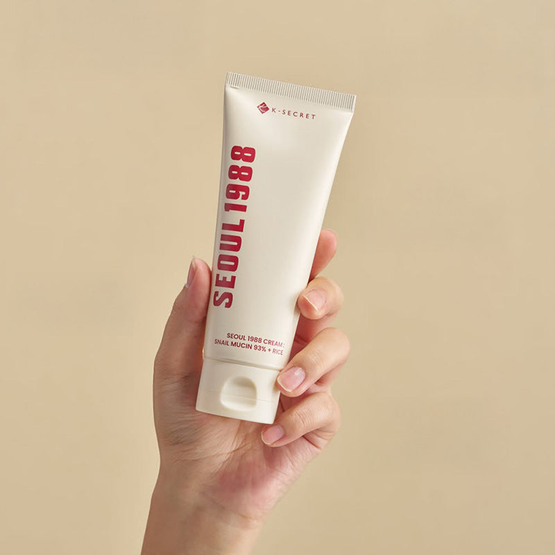 K-SECRET SEOUL 1988 Cream Snail Mucin 93% + Rice Crème Réparatrice 100ml