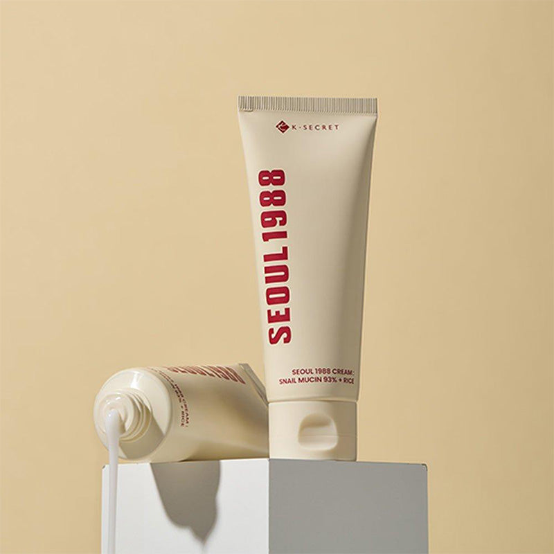 K-SECRET SEOUL 1988 Cream Snail Mucin 93% + Rice Crème Réparatrice 100ml