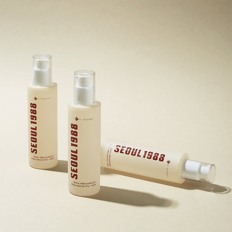 K-SECRET SEOUL 1988 Essence Snail Mucin 97% + Rice Essence Hydratante 100ml
