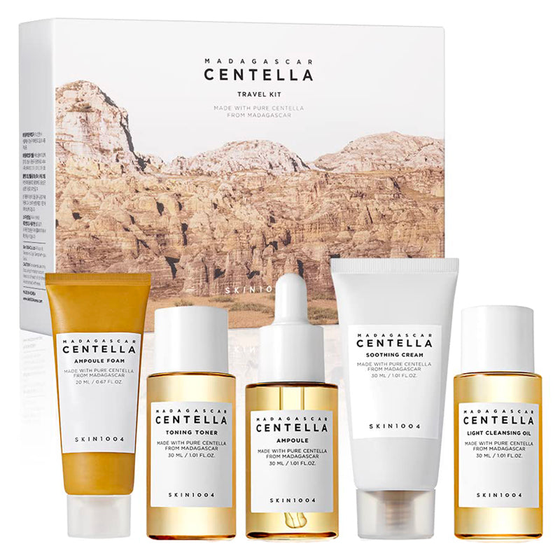 SKIN1004 Madagascar Centella Travel Kit 5-Piece Soothing Skincare Set