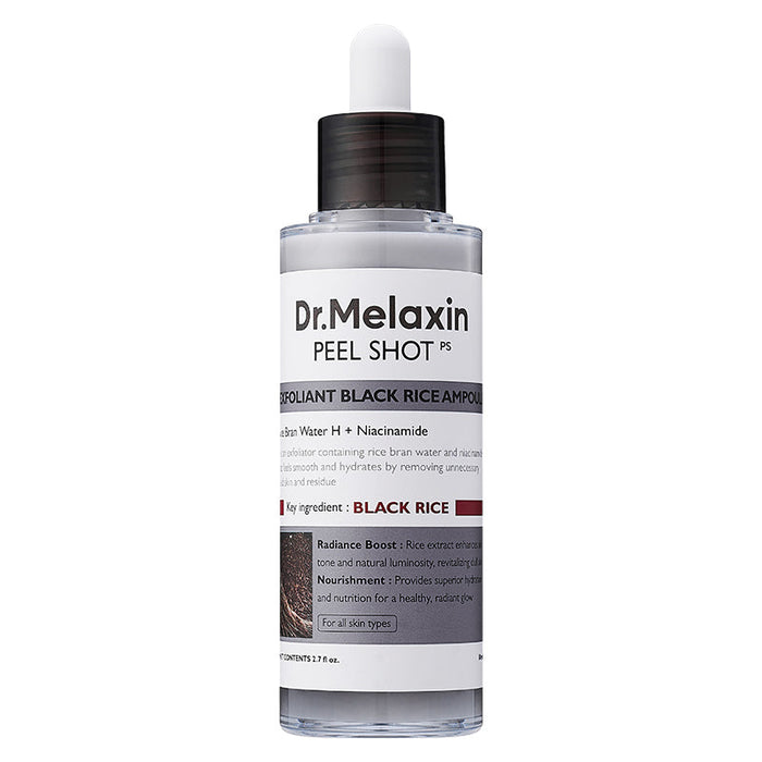 Dr.Melaxin Peel Shot Exfoliant Black Rice Ampoule Sérum Exfoliant 80ml