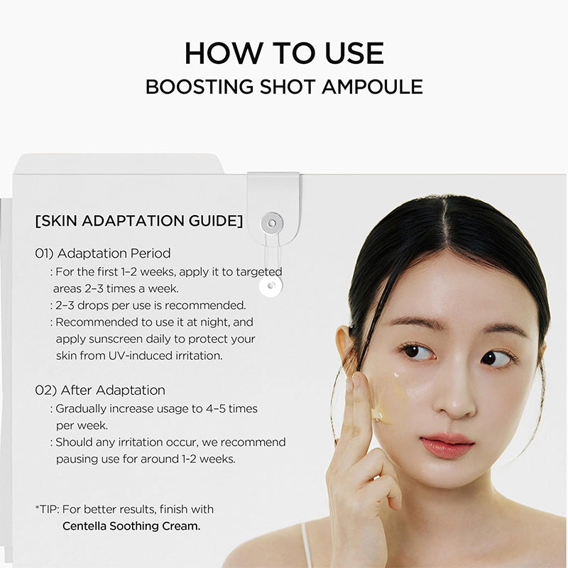 SKIN1004 Madagascar Centella Retinol 0.2 Boosting Shot Ampoule Sérum Anti-Âge 30ml