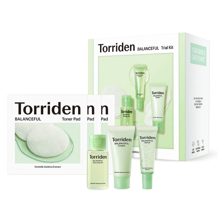 Torriden Balanceful Cica Kit Découverte Soin Apaisant 4 Pièces