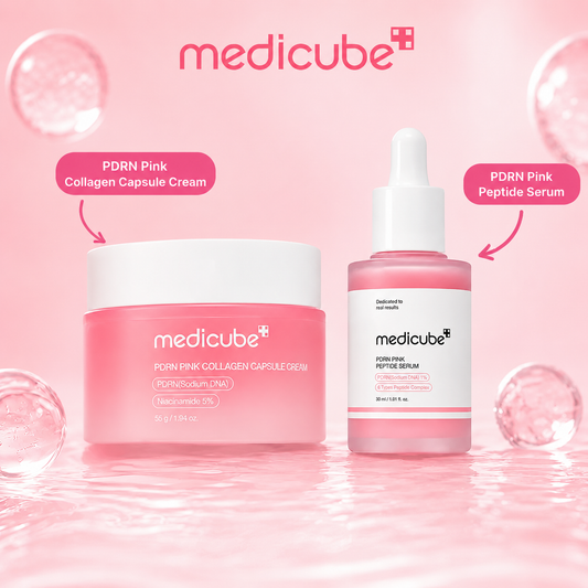 Pack Medicube PDRN Pink Collagen Capsule Cream &amp; Peptide Serum