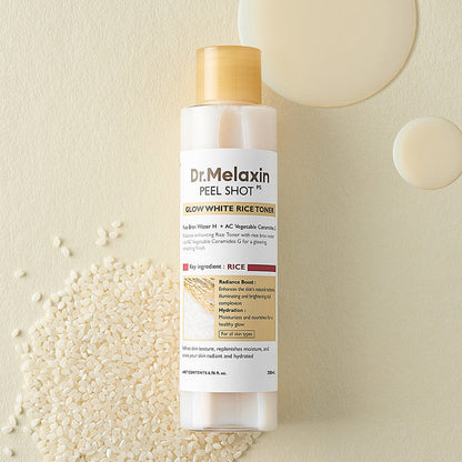 Dr.Melaxin Peel Shot Glow White Rice Toner Tonique Éclat 200ml
