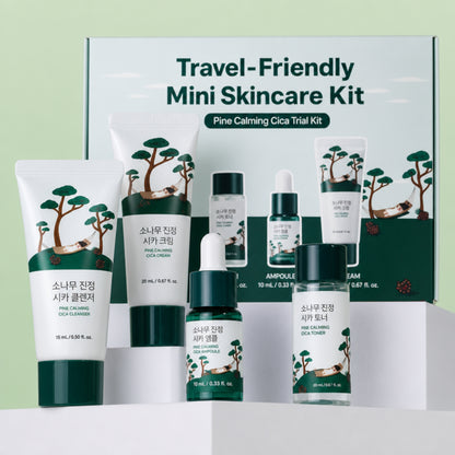 ROUND LAB Pine Calming Cica Trial Kit Coffret Soin Visage 4pcs