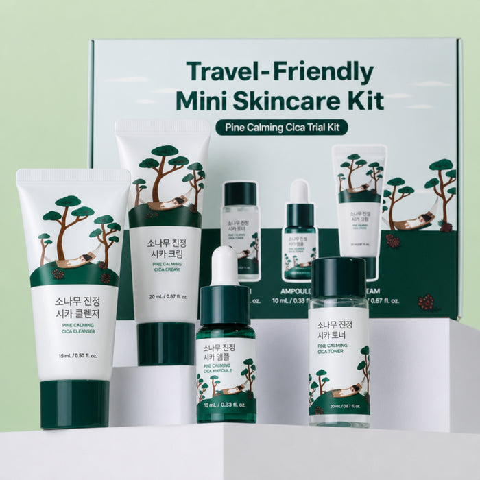 ROUND LAB Pine Calming Cica Trial Kit Coffret Soin Visage 4pcs