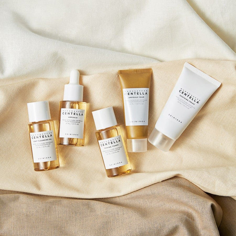 SKIN1004 Madagascar Centella Travel Kit 5-Piece Soothing Skincare Set